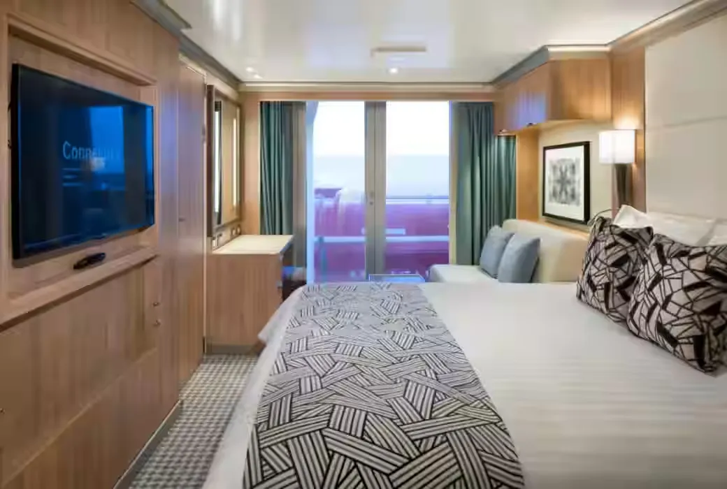 Voorbeeld van een Balkonhut aan boord van de ms Rotterdam