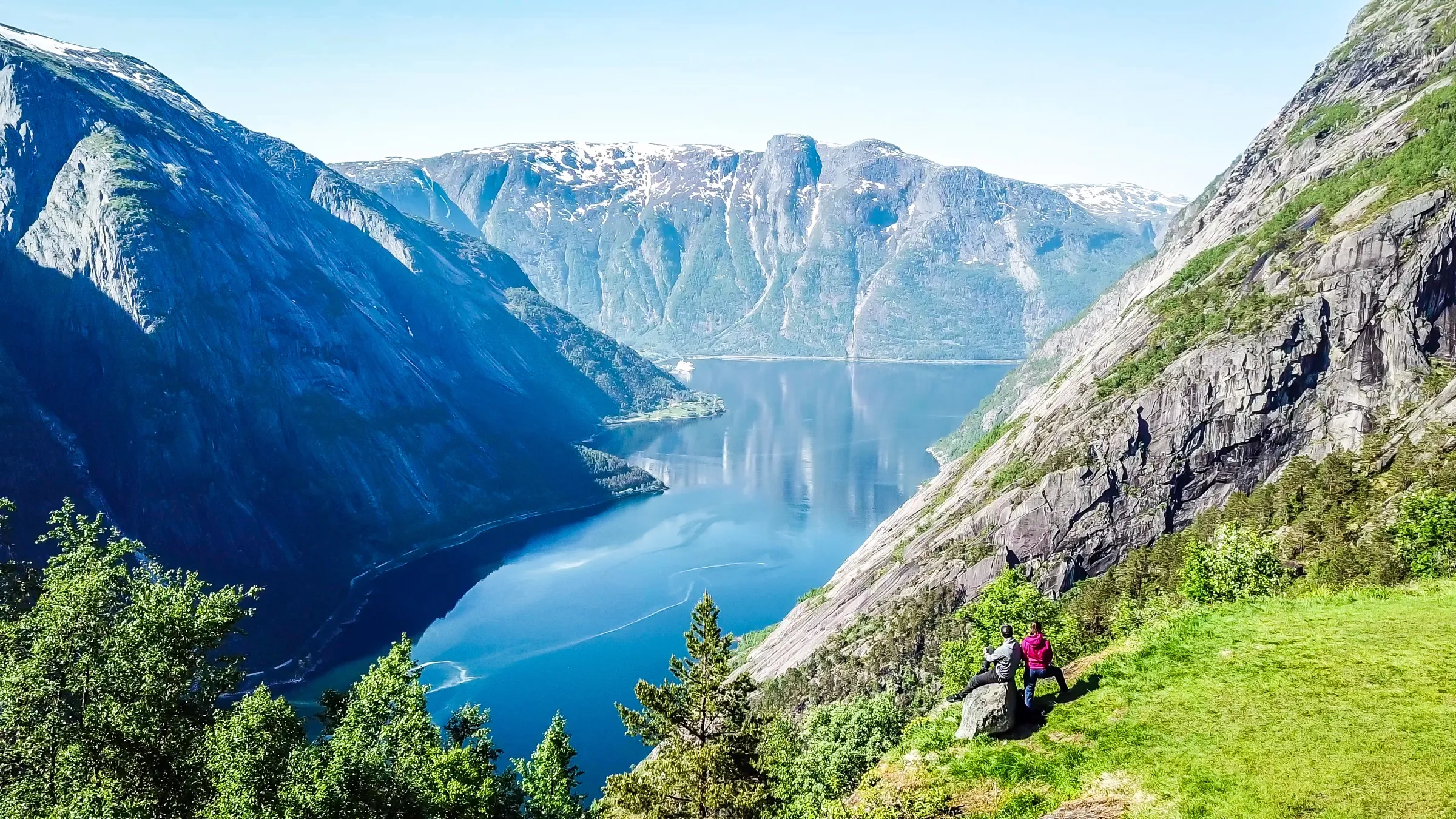 Het Hardangerfjord bij Eidfjord